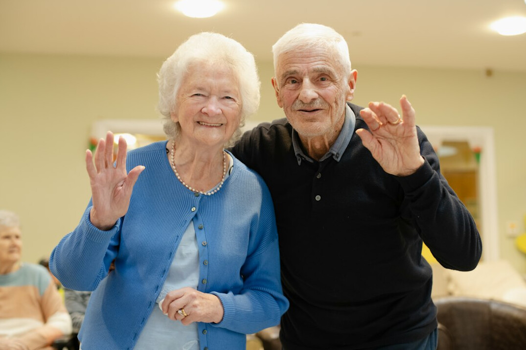 seniors exercising together